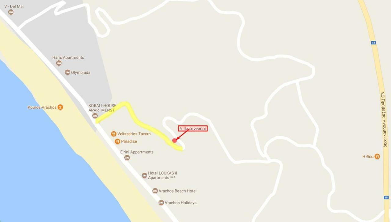 Villa Giovanni Paralia Vrachou Luaran gambar